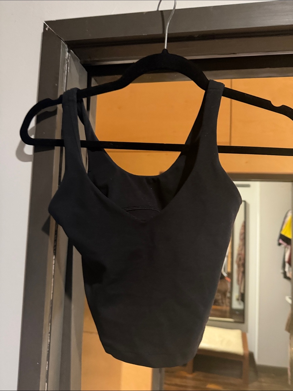 lululemon athletica align Black Scoop Cropped Tank 0 or 2